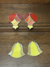 Buntglas-Ornamente Glocken