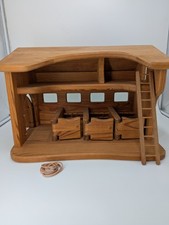 Ostheimer Kinderkram Pferdestall Bauernhof Krippe aus Holz Massivholz Waldorf