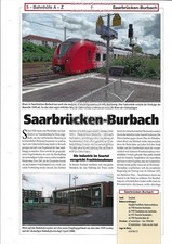 Bahnhof Saarbrücken-Burbach, Beschreibung aus Sammelwerk "Bahnhöfe A-Z" von 2022