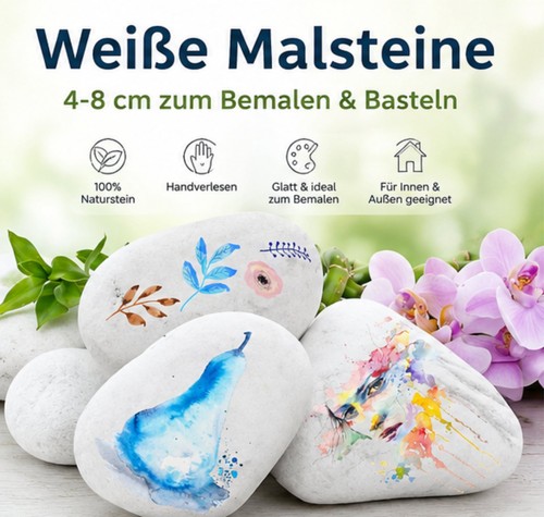 Weiße malsteine cm zum - 4-8,