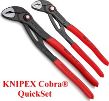 KNIPEX Wasserpumpenzange Cobra 8721 QuickSet Zange Auswahl 250 300mm Rohrzange