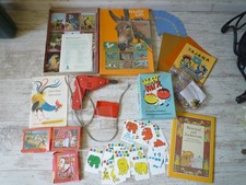 Konvolut DDR Spielzeug 80er Jahre, Gesellschaftsspiele, Piko Bohrmaschine u. a.
