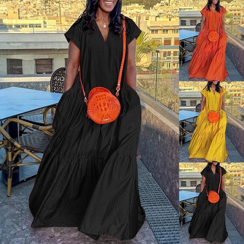 Damen lange kaftan kleid - lange,