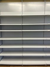 Tegometall Wandregal Verkaufsregal Ladenregal 1 Meter Anbauregal Markt Regal