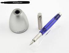 Pelikan LEVEL L5 Kolbenfüller in Silber - Blau mit 14K M, B oder OB - Neu im Karton