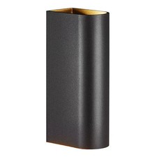 Nordlux LED Außenwandlampe Calvi Schwarz IP54 6,3W 210lm warmweiß 2700K Up&Down