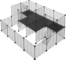 Freigehege DIY Laufstall Laufgitter Welpenauslauf Kleintier Haustierkäfig FL43