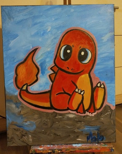 Glumanda pokemon portrait - portrait, 1/1