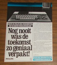 Seltene Werbung PHILIPS MSX VG 8010 Heimcomputer 1986