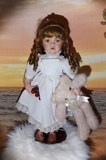 Wunderschöne unbekannte Sammlerpuppe Künstlerpuppe Porzellanpuppe perfektes Haar