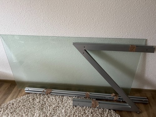 Schreibtisch mit glasplatte - schreibtisch,
