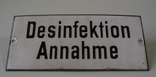 Antikes seltenes Emaile Schild