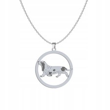 Halskette basset hund 925 - hund,