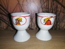 2 Eierbecher bemalt Häschenschule Selten Ostern Neuwertig Sonderpreis 