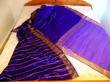 original - indischer Sari Stoff, 5,80 m x 1,12 m