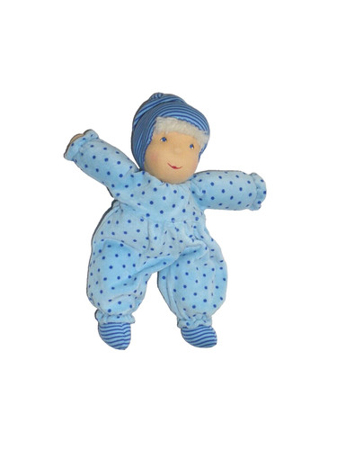 Puppe wichtel waldorf - waldorf, blau