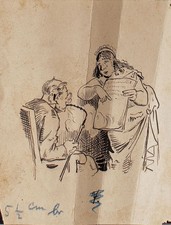 Karikatur Illustration Paar