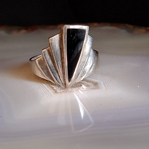 Ring silber 925 onyx - 925,