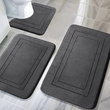3x Badematte Set Bad-Teppich