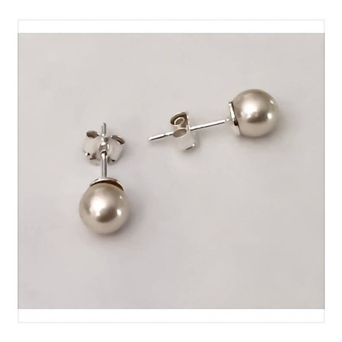 Perlenohrringe beige perlmutt - beige,