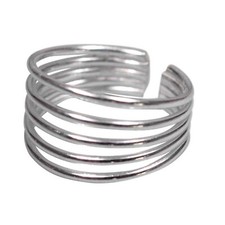 Zehenring Zehring fünf Ringschleifen 925 Silber Zehenschmuck