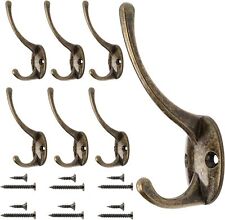 6 Stück Kleiderhaken Mantelhaken Garderobenhaken Vintage Wandhaken Huthaken