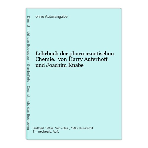 Lehrbuch der pharmazeutischen
