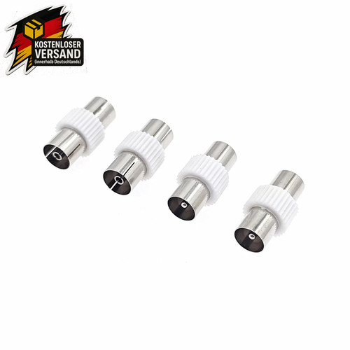 Koaxial kabeladapter - koaxial-kabeladapter, 4x
