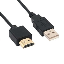 HDMI auf USB Kabel USB auf HDMI Stecker Netzteil Kabel reines Kupfer 0,5M