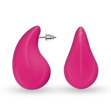 Tropfen Ohrringe Ohrstecker rot schwarz weiß pink blau grün orange lila rosa