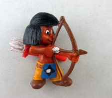 VINTAGE + YAKARI INDIANERJUNGE KLEINER DACHS von SCHLEICH 1984 + ALT RAR