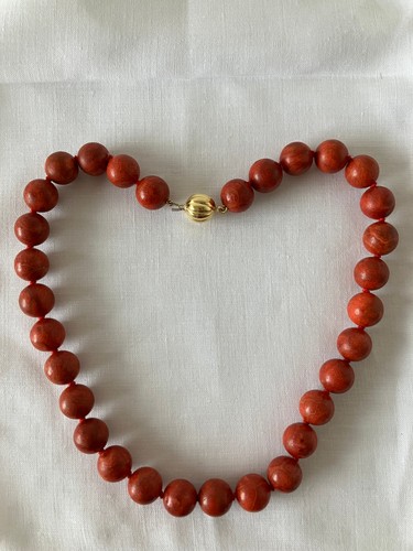 Vintage schaumkorallenkette - vintage,