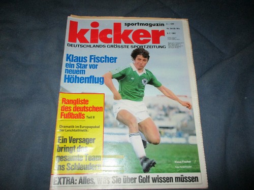 Kicker 1981 81 klaus - kicker,