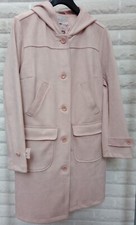 Nala Design Mantel Velour Kunstleder sandelholz Gr 48 Herbst Übergangsmantel NEU