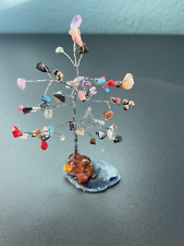 Kristallbaum mit Halbedelsteinen, Geldbaum bringt Glück, Wohlstand Feng Shui