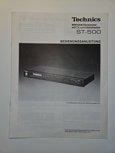 Technics 500 tuner - technics, st-500
