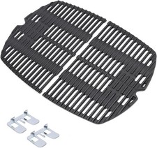 GFTIME 27,3 x 38,8cm Grillrost Gusseisen 7645 für Weber Q200, Q220, Q260, Q2000