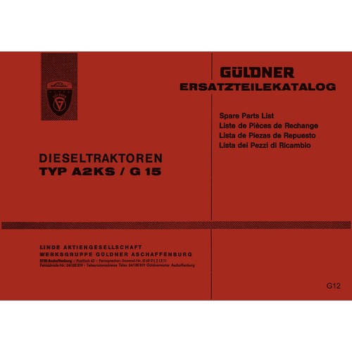 Linde güldner a2ks g15 - a2ks,