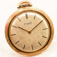 PIAGET MANUAL TASCHENUHR FRACKUHR 35mm UHR GOLD 18K