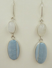 Opal, Mondstein - Ohrstecker