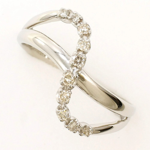 Pt900 platin ring - 1, diamant