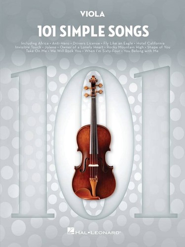 101 simple songs für viola - für,