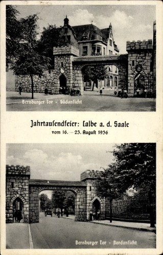 Calbe der saale - ak,