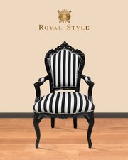 Barock stuhl zebra gestreift