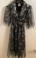 Hochwertiges Hexenkostüm mit Hut für Helloween - Gr. 128 -  von Karnevalswierts