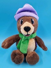 Milka Bär Lila Mütze & Schal 25 cm Stofftier Plüschtier Kuscheltier Werbefigur