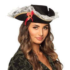 Piratenhut Stacey schwarz mit