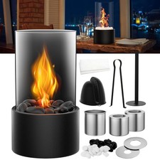Tischkamin Tischfeuer Tragbare Tisch Kamine Rund Mini Kamin Balkon Garten Deko