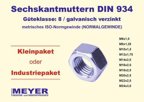 Mutter din 934 - mutter, /