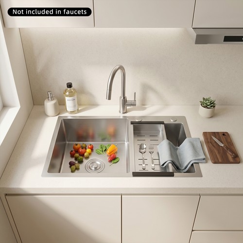 Edelstahl einbauspüle set - edelstahl,